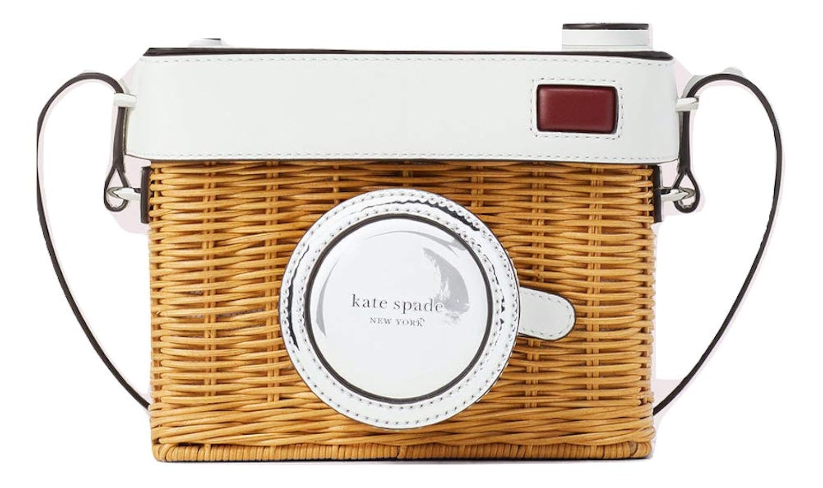 kate spade NEW YORK ローズ3Dカメラ かごバッグ ホワイト系 kate spade NEW YORK ローズ3Dカメラ かごバッグ ホワイト系